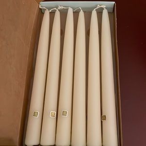 Party lite 10” ivory taper candles